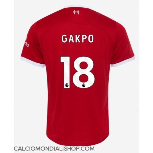 Maglie da calcio Liverpool Cody Gakpo #18 Prima Maglia 2023-24 Manica Corta